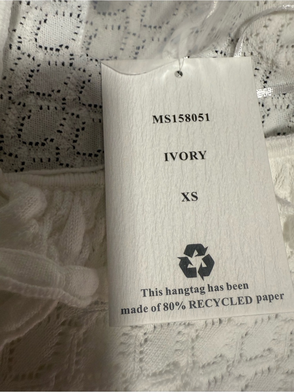 White Lace Midi Dress for Special Occasions Size XS Willow & Wind NWT - Picture 8 of 8
